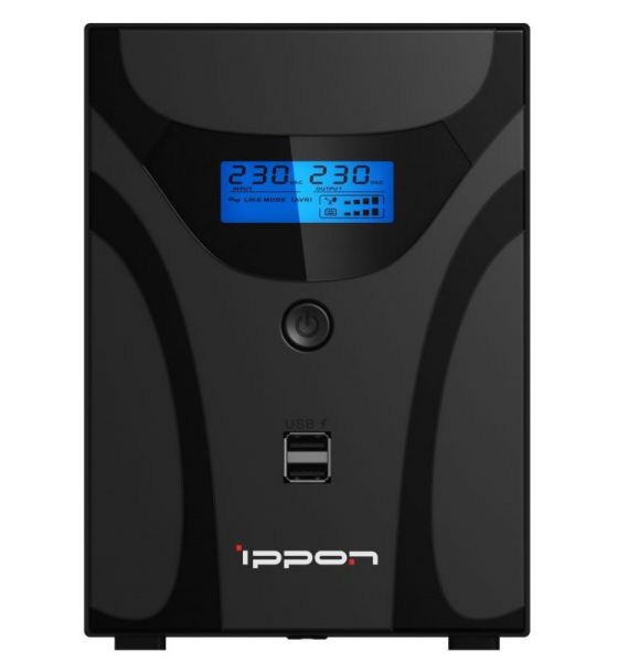 Источник бесперебойного питания Ippon Smart Power Pro II Euro 2200 черный, 2200BA