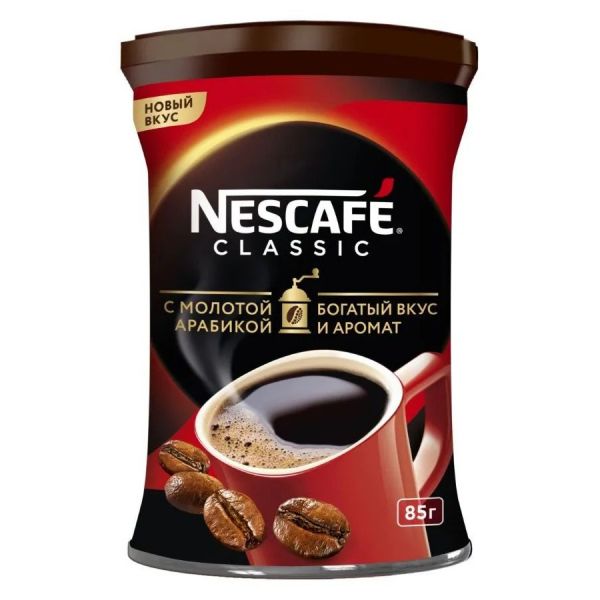 Кофе растворимый Nescafe Classic 1 шт 0,1 кг (1210175)