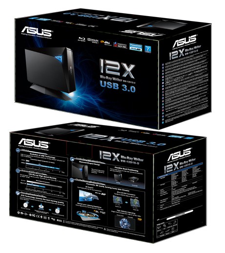 Оптический привод ASUS BW-12D1S-U/BLK/G/AS Black RTL